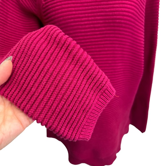 Kenneth Cole Reaction Pink Cotton Blend Roll Neck Tunic Sweater Size L - Picture 10 of 10